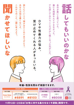 女性に対する暴力をなくす運動ポスター